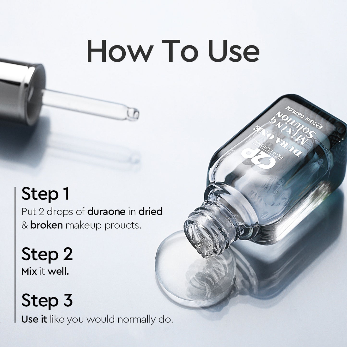 C2P Pro Duraone Makeup Mixing Liquid Solution | Fix Broken Makeup
