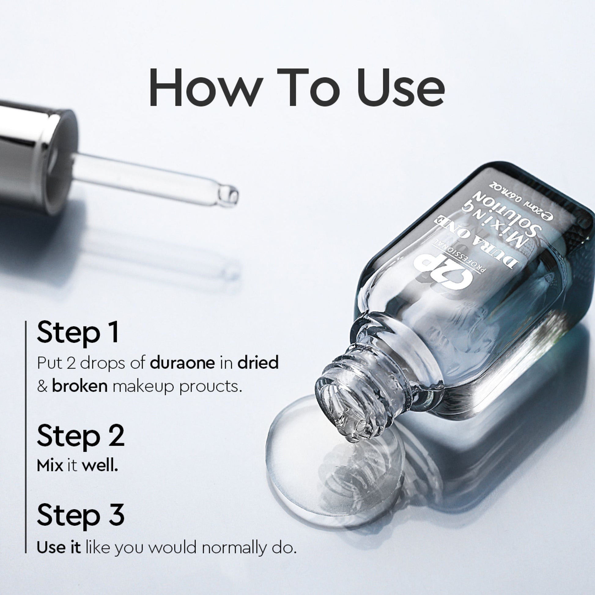 C2P Pro Duraone Makeup Mixing Liquid Solution | Fix Broken Makeup