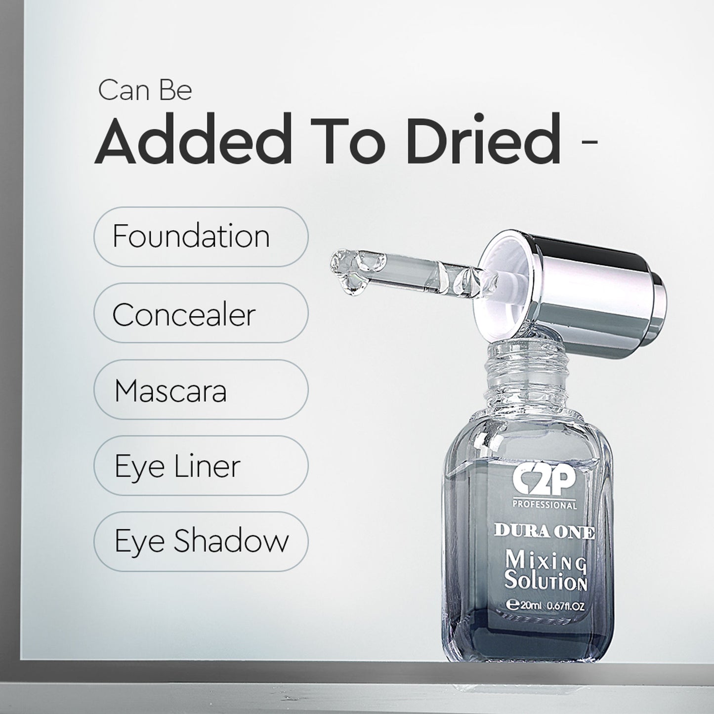 C2P Pro Duraone Makeup Mixing Liquid Solution | Fix Broken Makeup