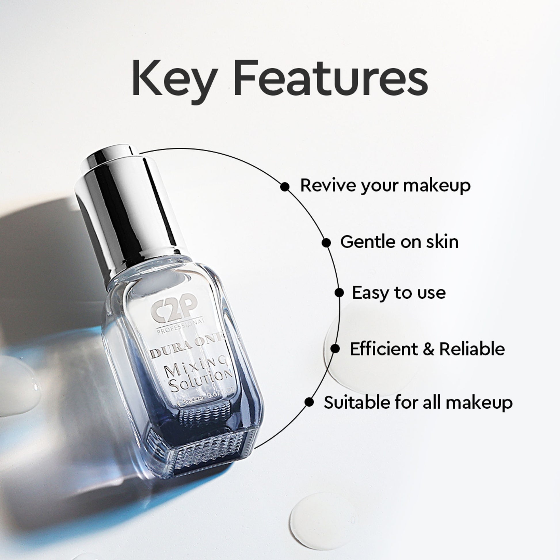 C2P Pro Duraone Makeup Mixing Liquid Solution | Fix Broken Makeup