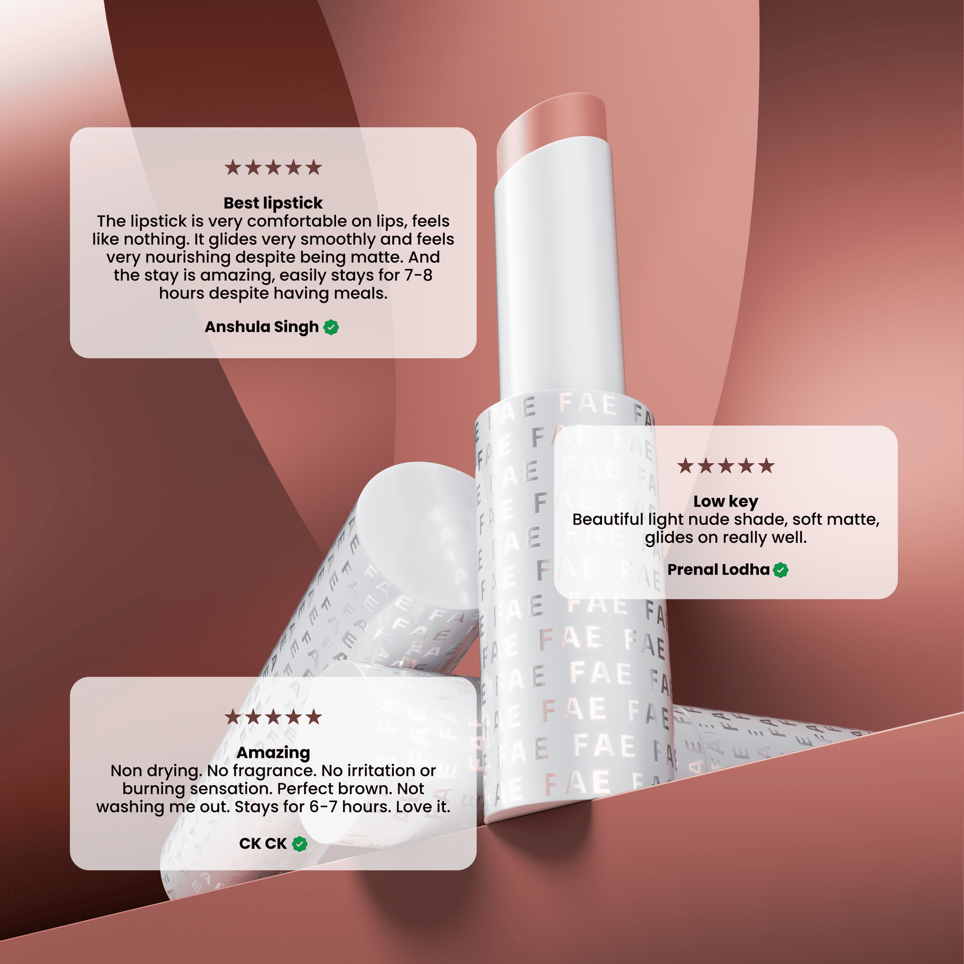 FAE Beauty Modern Matte Lipstick - Awkward