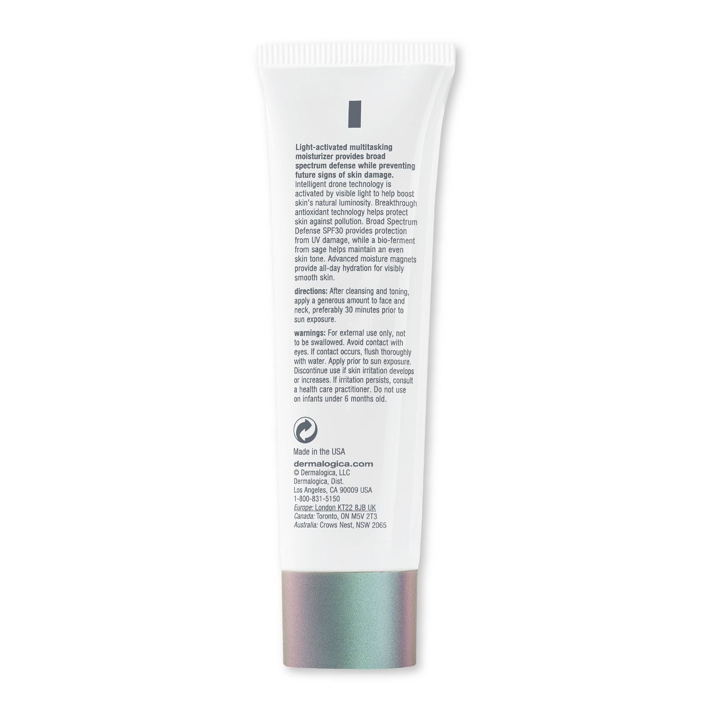 Dermalogica Prisma Protect SPF30 Face Moisturiser & Sunscreen With Sage & Green Tea