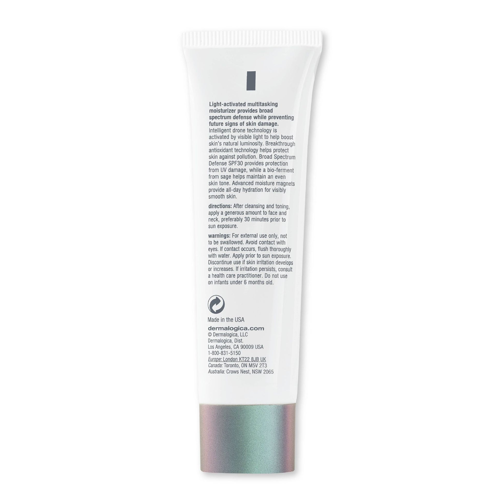 Dermalogica Prisma Protect SPF30 Face Moisturiser & Sunscreen With Sage & Green Tea