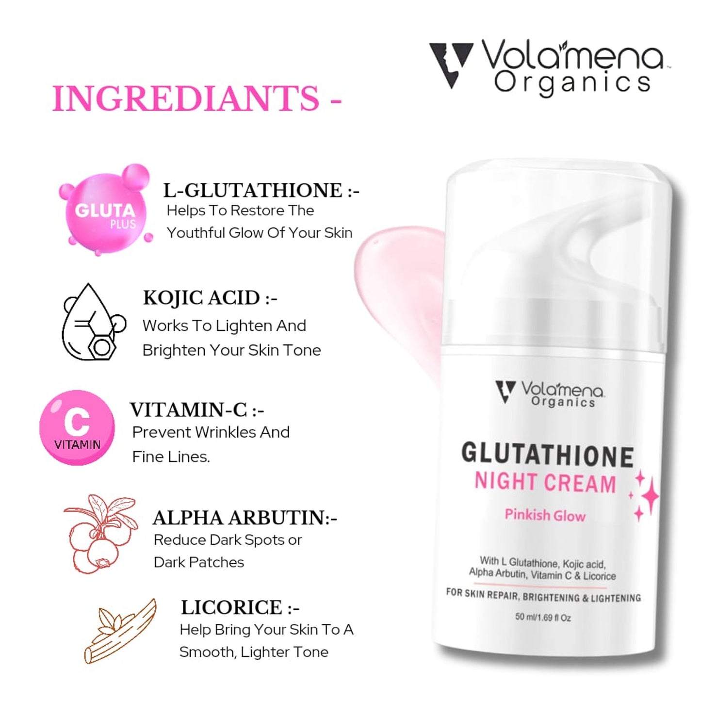 Volamena Glutahione Night Cream