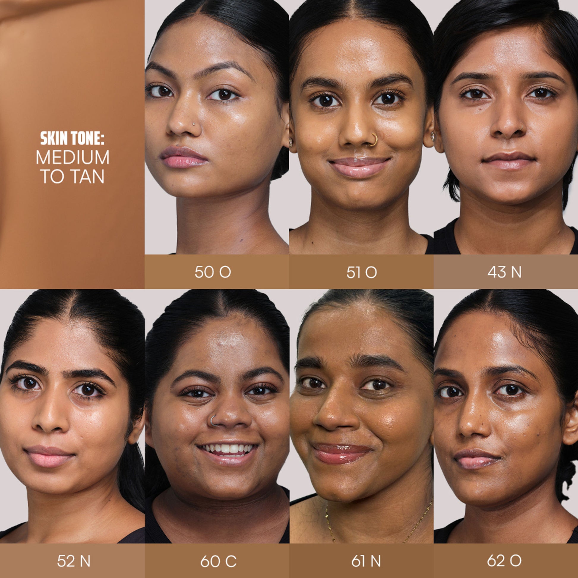 Face Card 4 in 1 Super Serum Skin Tint Trial Kit, Hydrates & Protects with SPF - Medium To Tan