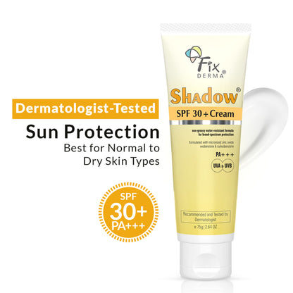 Fixderma Shadow Sunscreen SPF 30+ Cream For Dry Skin
