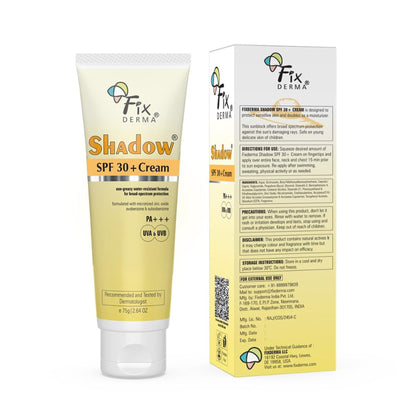 Fixderma Shadow Sunscreen SPF 30+ Cream For Dry Skin
