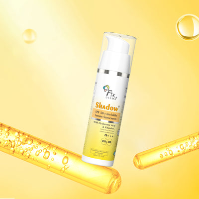 FIXDERMA Shadow Invisible Serum Sunscreen SPF 50+ PA+++ |No White Cast| For All Skin Types