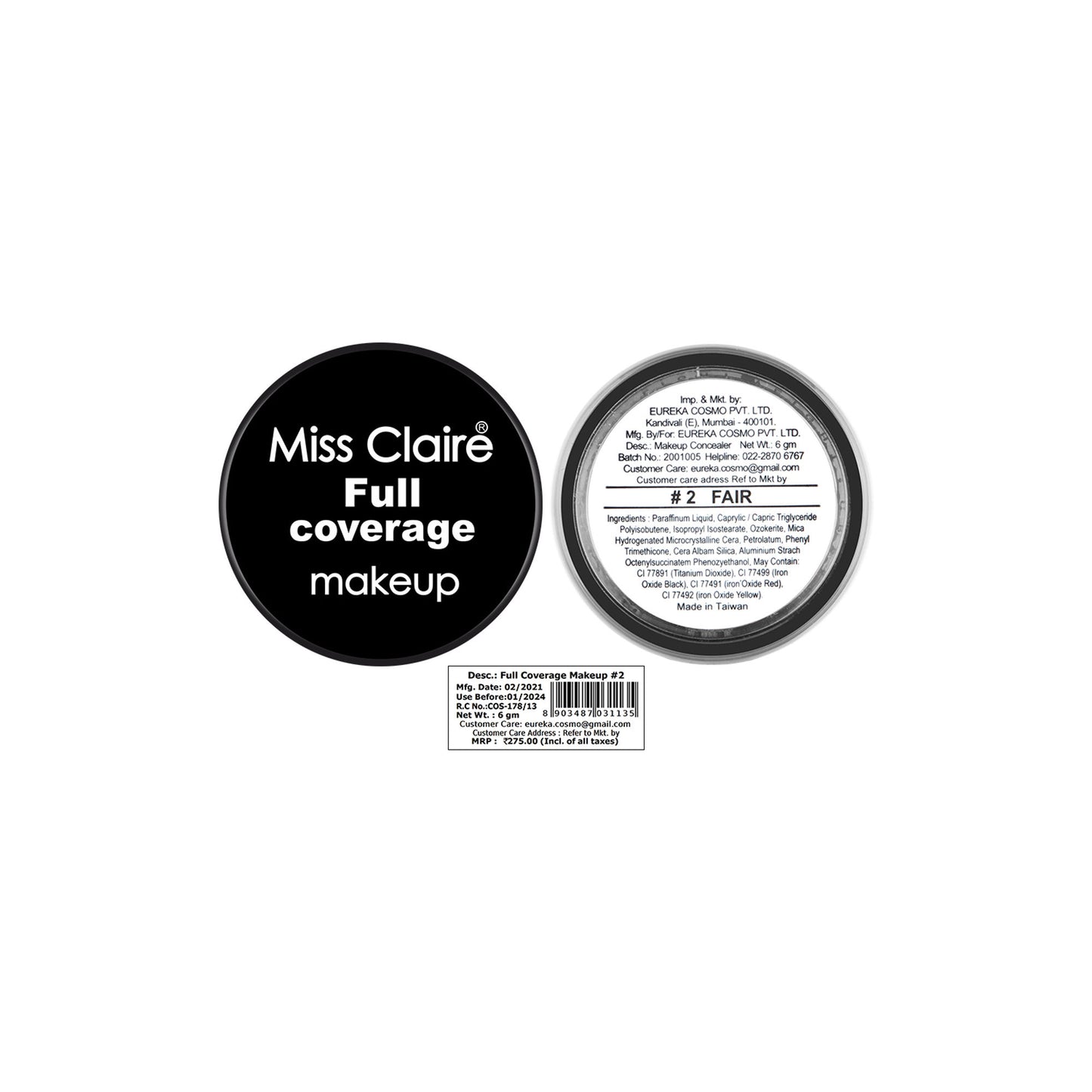 Miss Claire Full Coverage Makeup + Concealer - 2