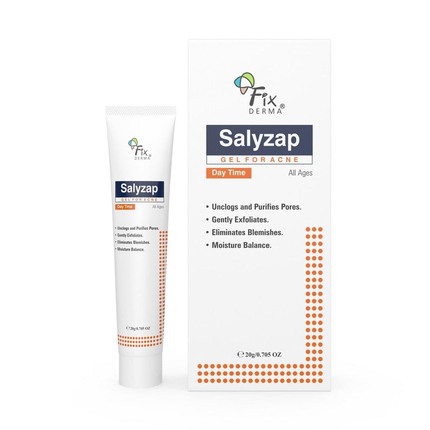 Fixderma Salicylic Acid Salyzap Day Time Gel For Acne Scars, Pimples & Redness