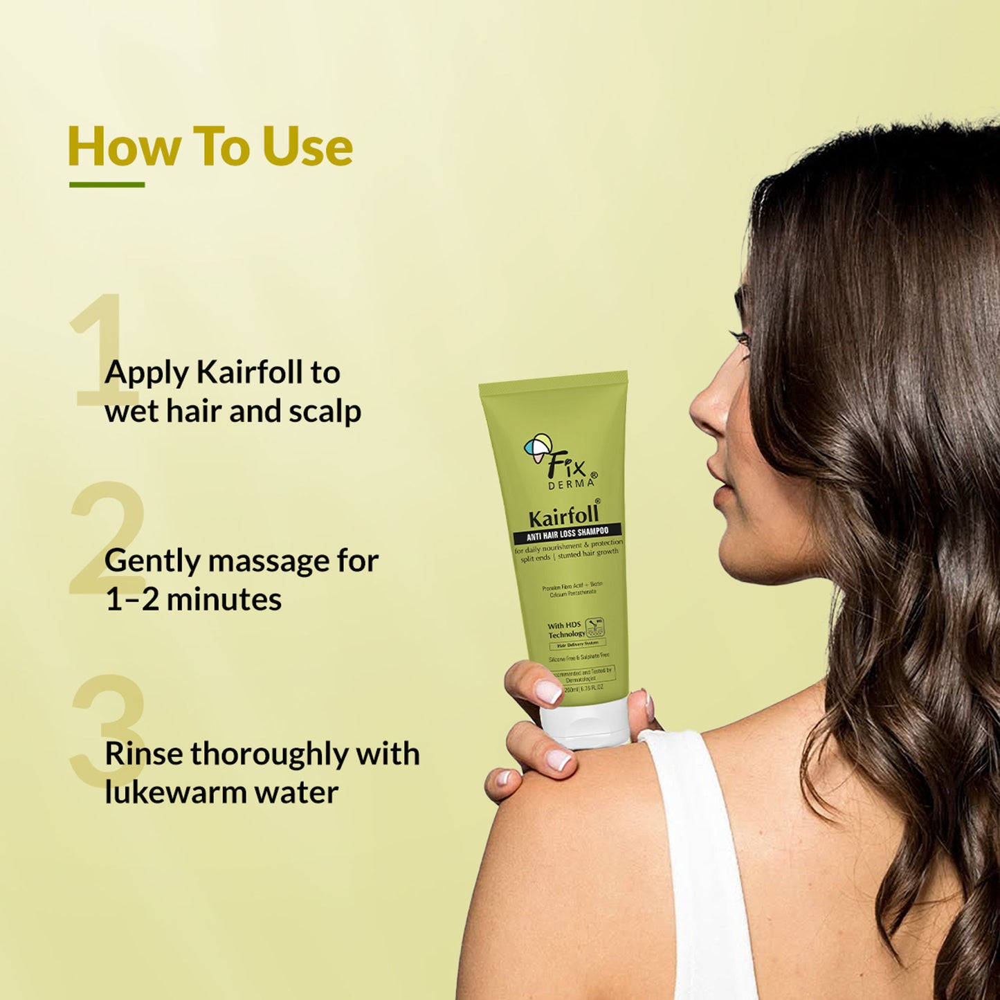 Fixderma Kairfoll Anti Hair Loss Shampoo Anti Hair Fall Shampoo