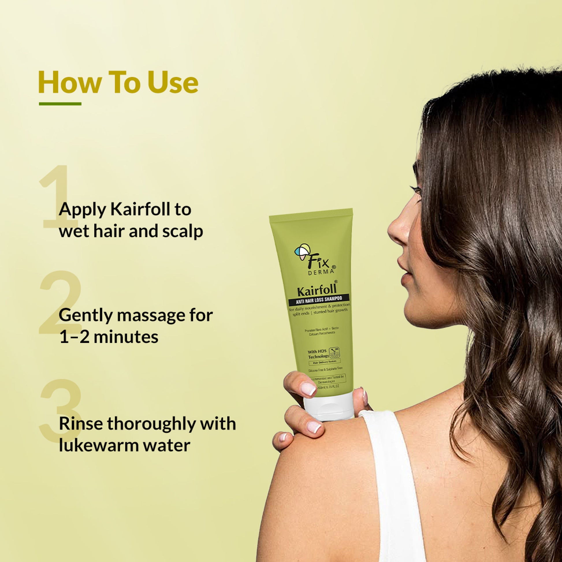Fixderma Kairfoll Anti Hair Loss Shampoo Anti Hair Fall Shampoo