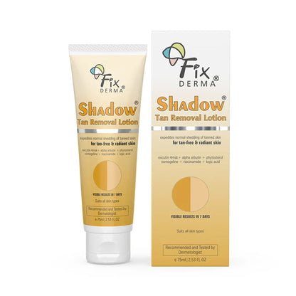 Fixderma Shadow Tan Removal Lotion, Brightening & Revitalizing Face, Gentle Exfoliation