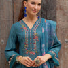 Dhiyona IE Women Floral Embroidered Regular Mirror Work Kurta with Trousers & Dupatta