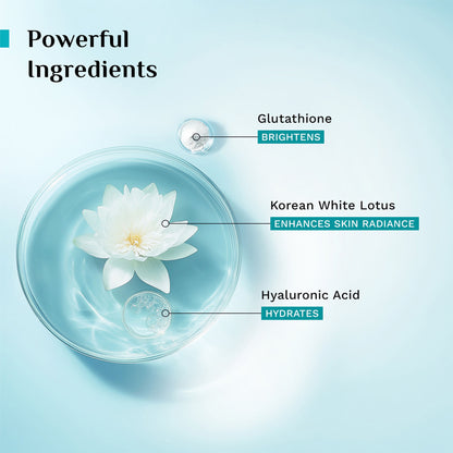 Pilgrim Korean White Lotus Face Cream SPF 50 Glutathione & Hyaluronic Acid for Hydrate Radiant Skin