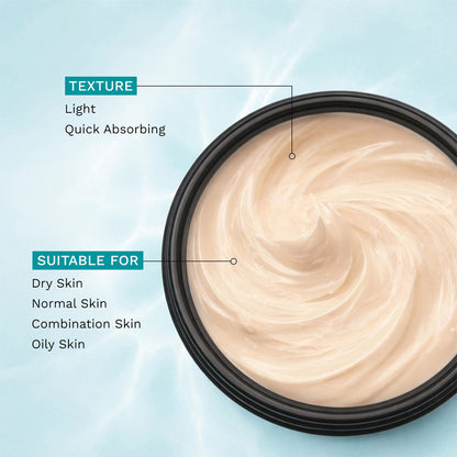 Pilgrim Korean White Lotus Face Cream SPF 50 Glutathione & Hyaluronic Acid for Hydrate Radiant Skin
