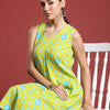Dhiyona IE Bandhani Printed Pure Cotton Kurta with Trousers