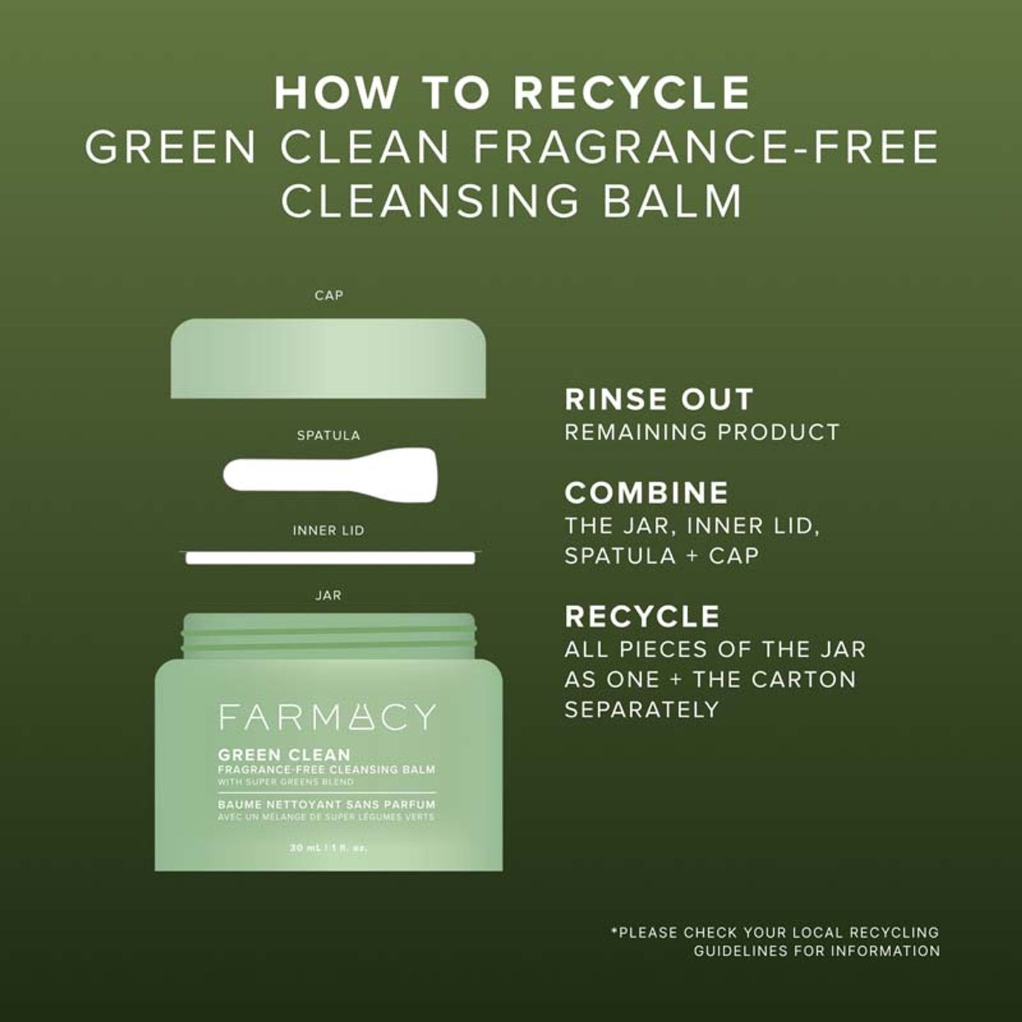 Farmacy Beauty Clearly Clean Makeup Removing Cleansing Balm