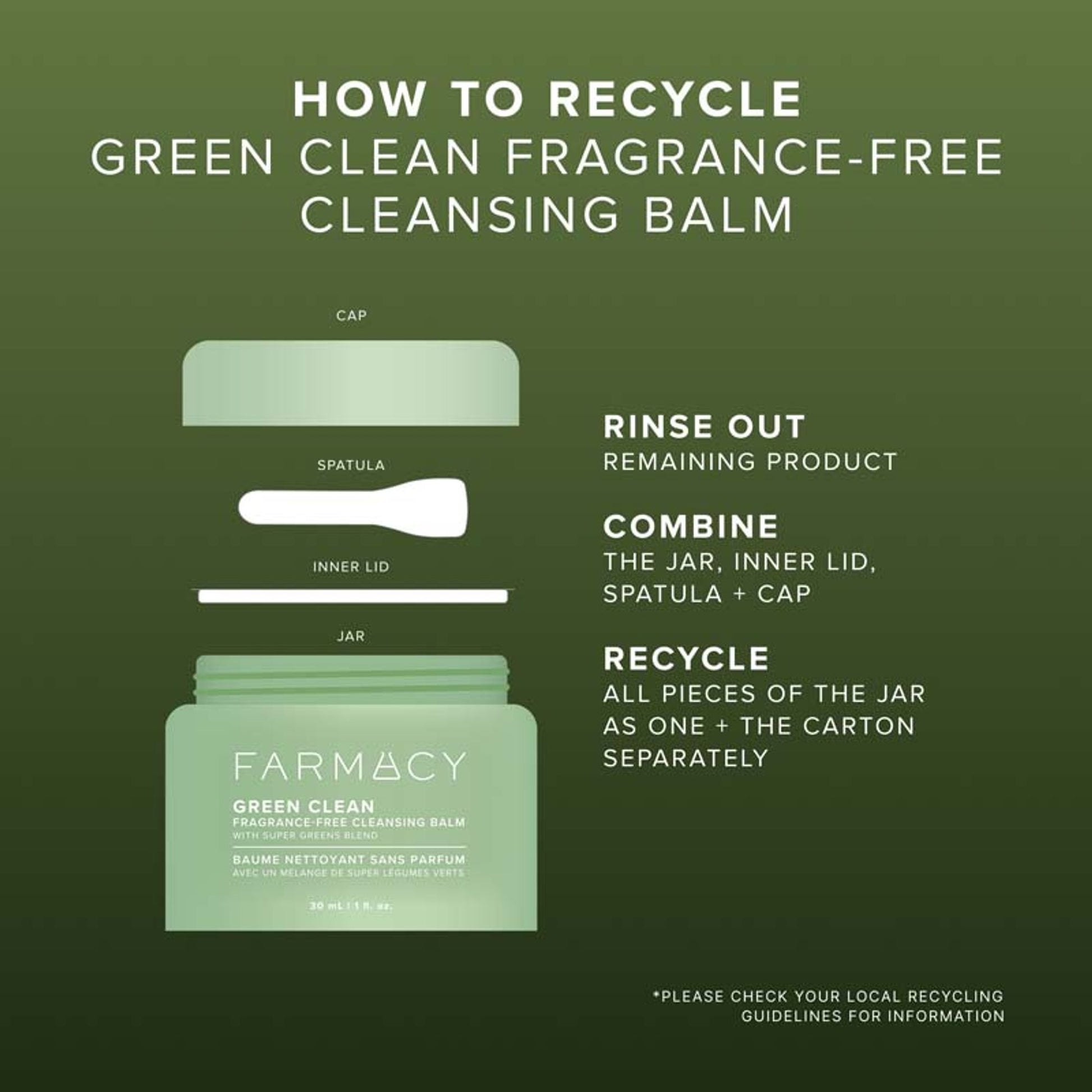 Farmacy Beauty Clearly Clean Makeup Removing Cleansing Balm