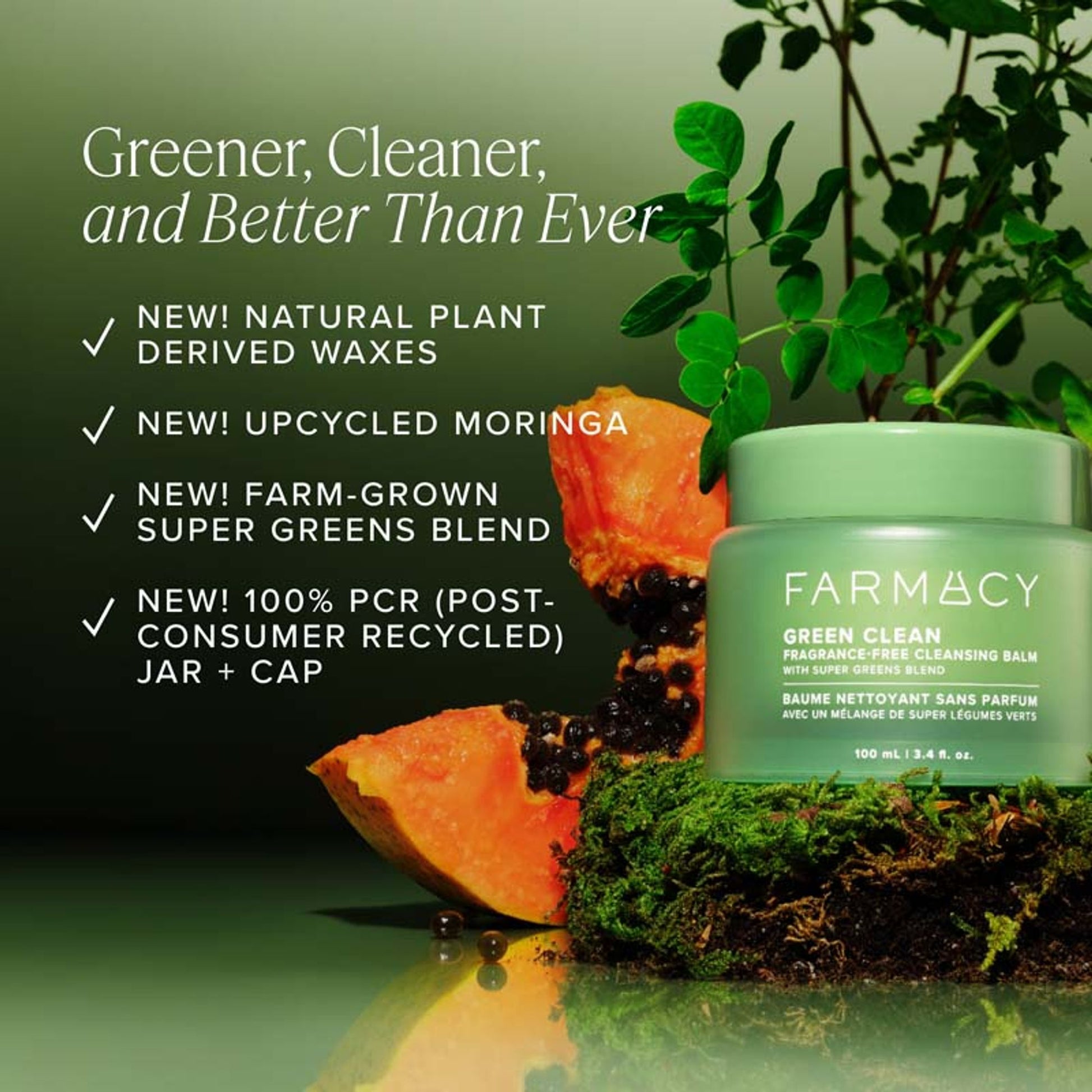 Farmacy Beauty Clearly Clean Makeup Removing Cleansing Balm