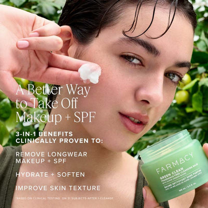 Farmacy Beauty Clearly Clean Makeup Removing Cleansing Balm