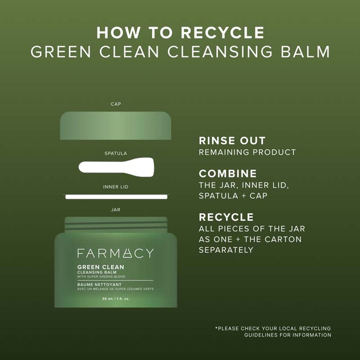 Farmacy Beauty Green Clean Makeup Removing Cleansing Balm