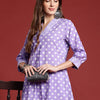 Dhiyona IE Printed Pleated Pure Cotton Kurta with Trousers