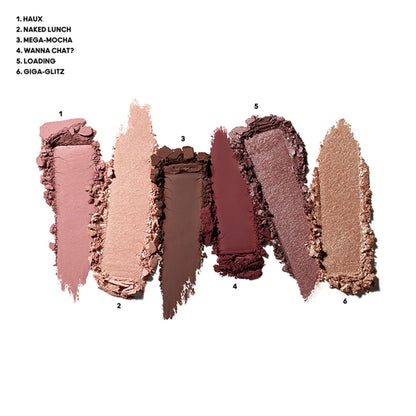 M.A.C Connect In Colour Eye Shadow Palette X6 - Embedded In Burgundy