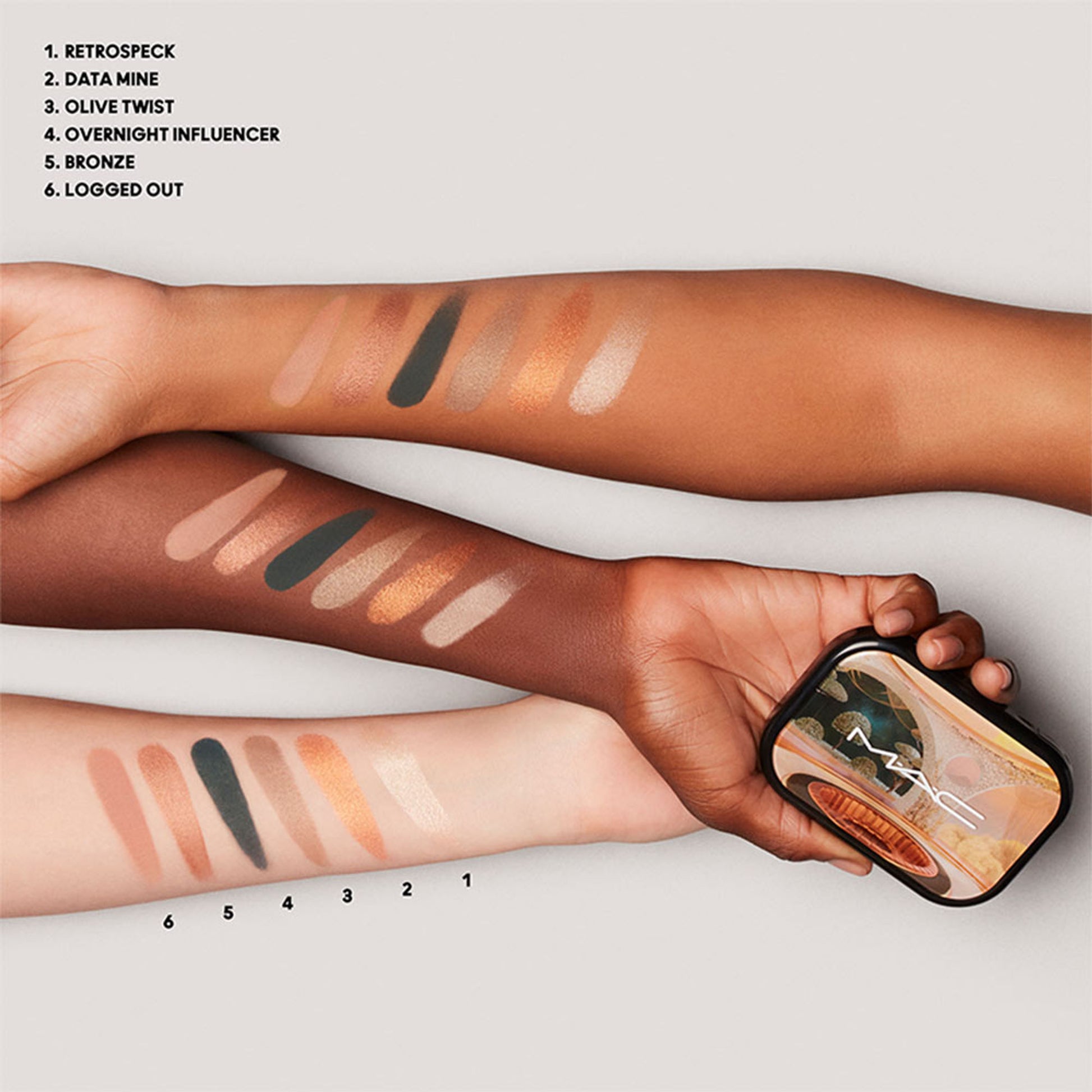M.A.C Connect In Colour Eye Shadow Palette X6 - Bronze Influence