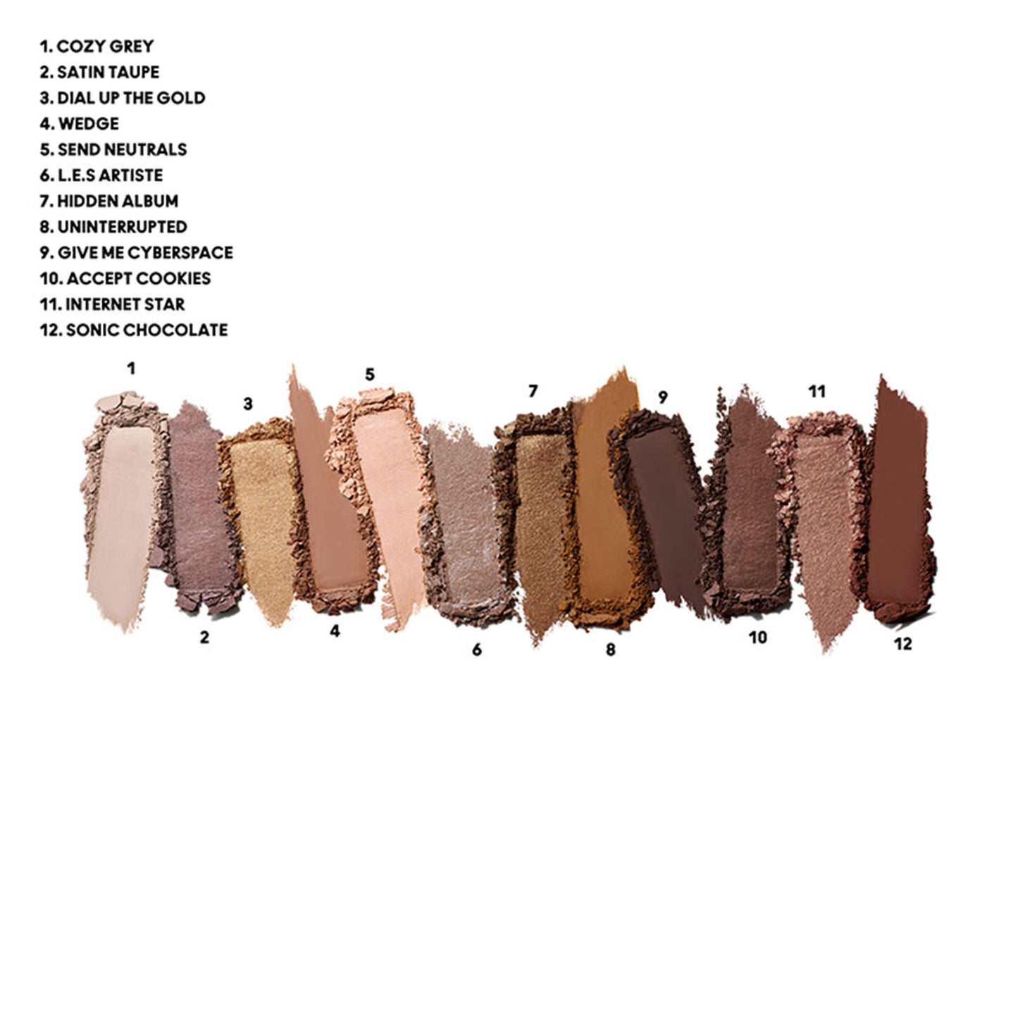 M.A.C Connect In Colour Eye Shadow Palette X12 - Unfiltered Nudes