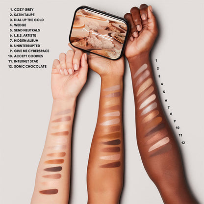 M.A.C Connect In Colour Eye Shadow Palette X12 - Unfiltered Nudes