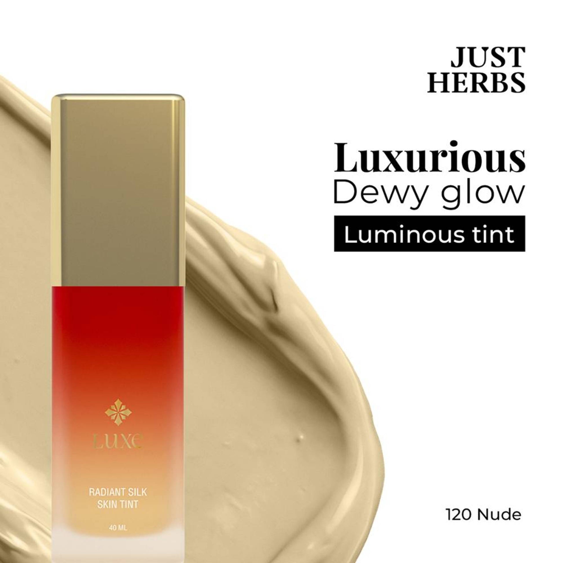 Just Herbs Luxe Radiant Silk Skin Tint - 120 Nude