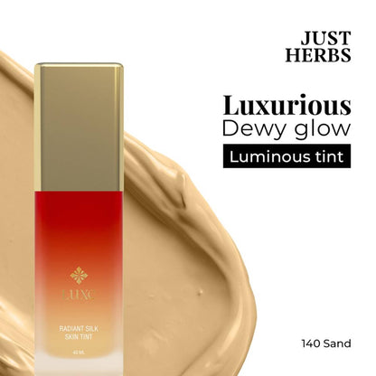 Just Herbs Luxe Radiant Silk Skin Tint - 140 Sand