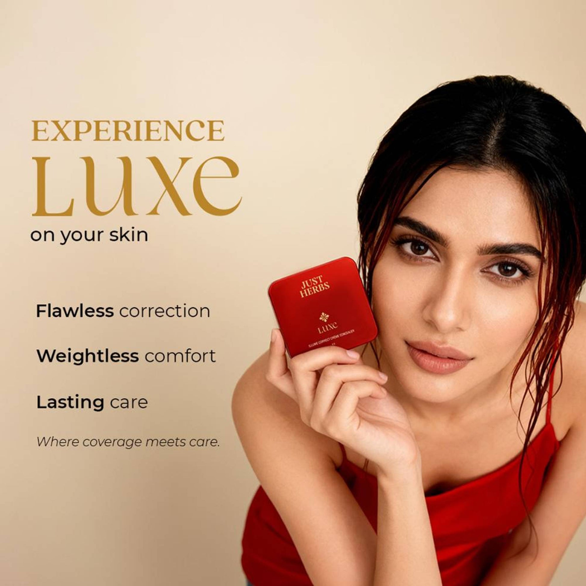 Just Herbs Luxe Illume Correct Creme Concealer - 100 Porcelain