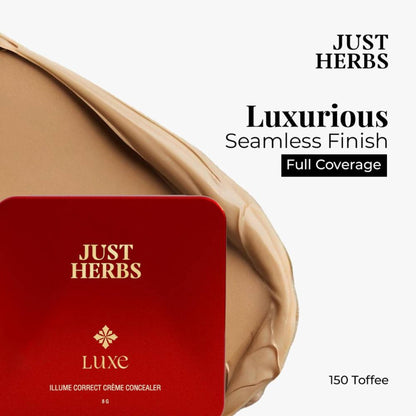 Just Herbs Luxe Illume Correct Creme Concealer - 150 Toffee