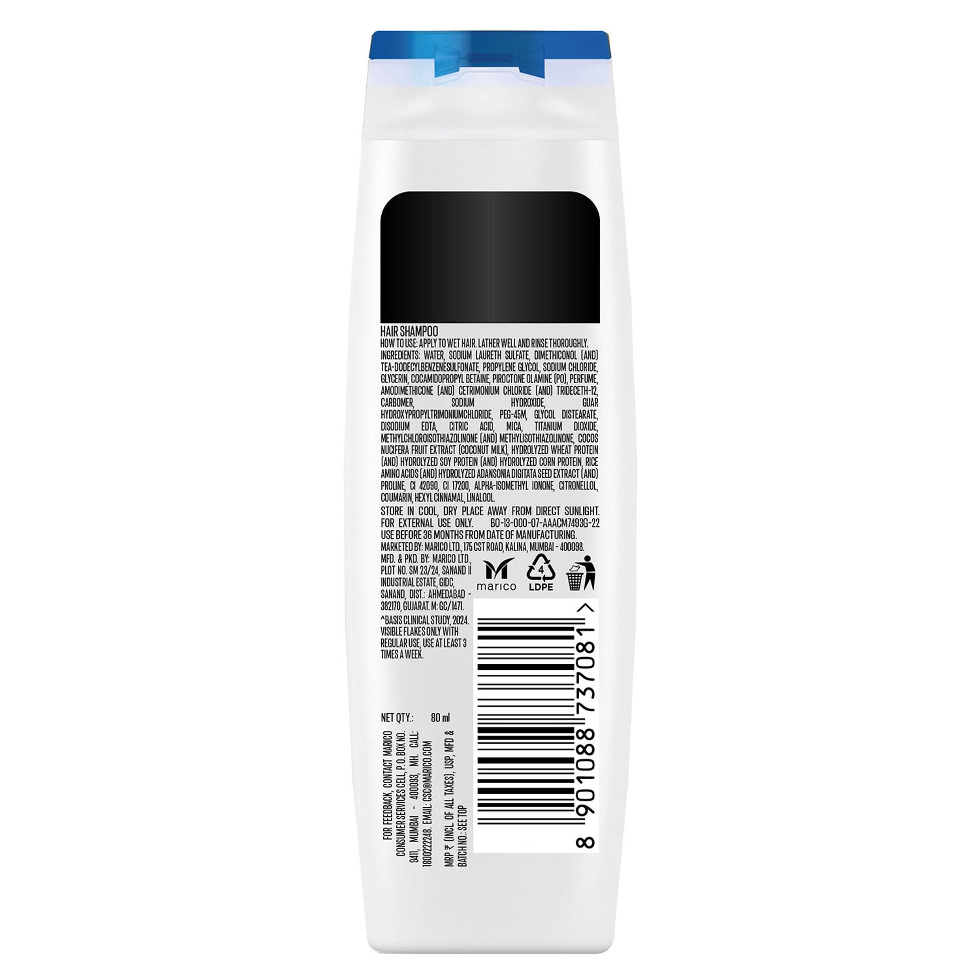 Parachute Advansed Protein Shampoo With Coconut Milk & Dandruff Control