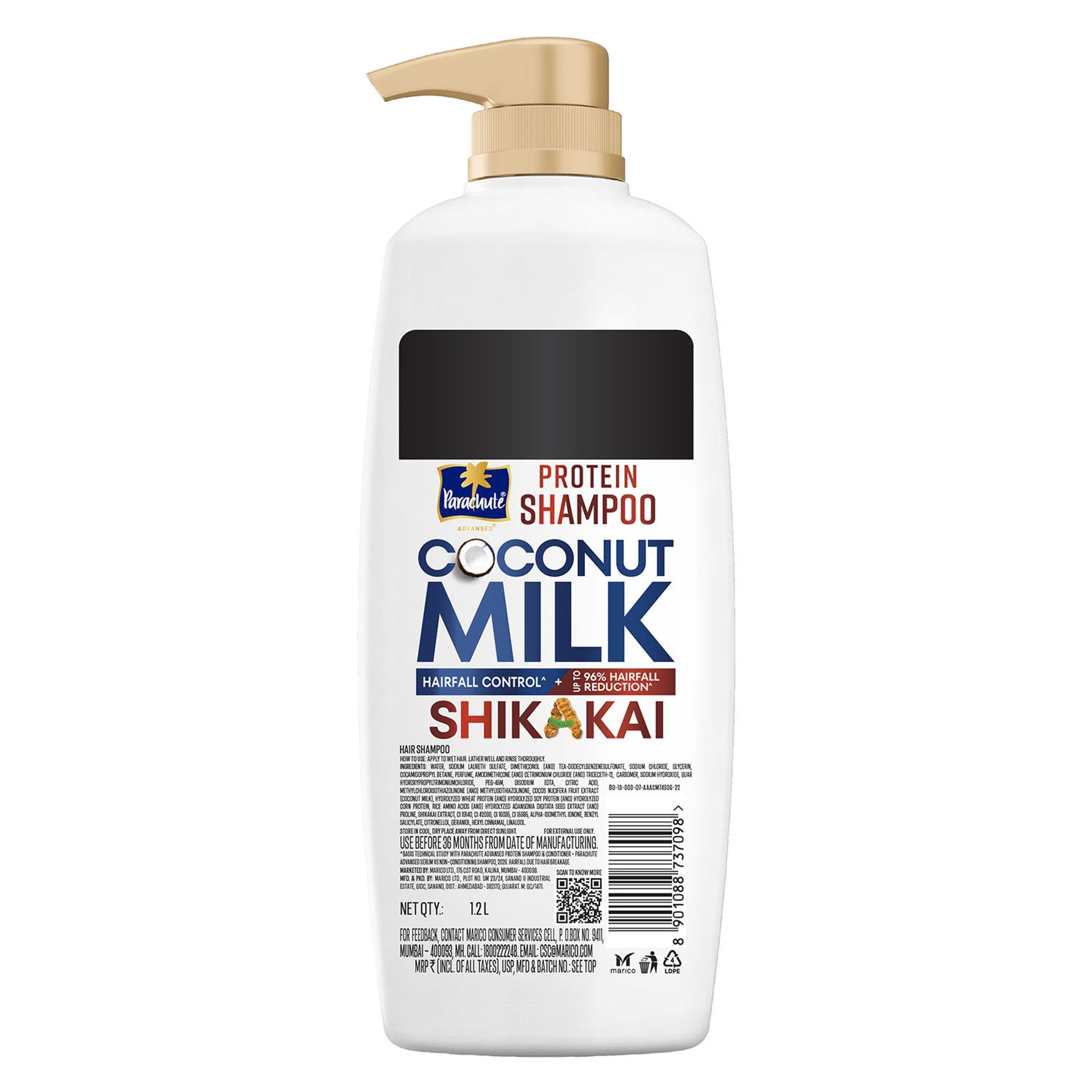 Parachute Advansed Protein Shampoo With Coconut Milk & Shikakai