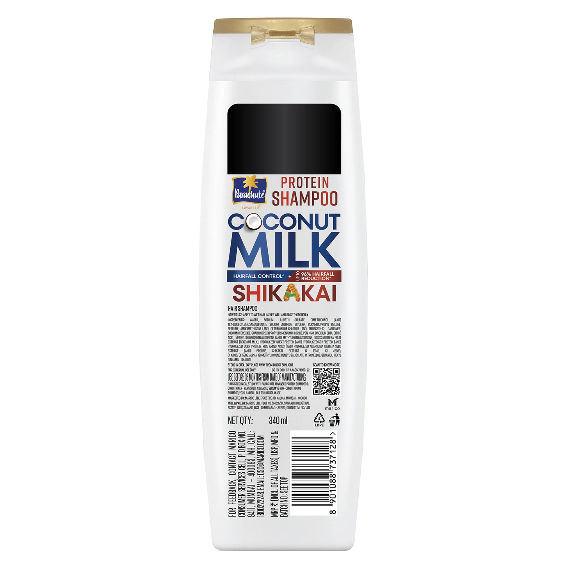 Parachute Advansed Protein Shampoo With Coconut Milk & Shikakai