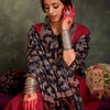 Dhiyona IE Ethnic Motifs Yoke Design Pure Cotton Straight Kurta With Trousers & Dupatta