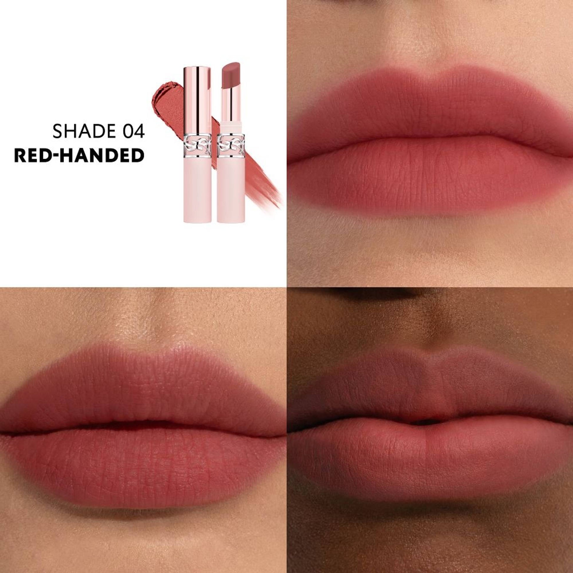 Yves Saint Laurent Lovenude Lip Blusher Soft Blurring Matte Lipstick - 04 Red Handed