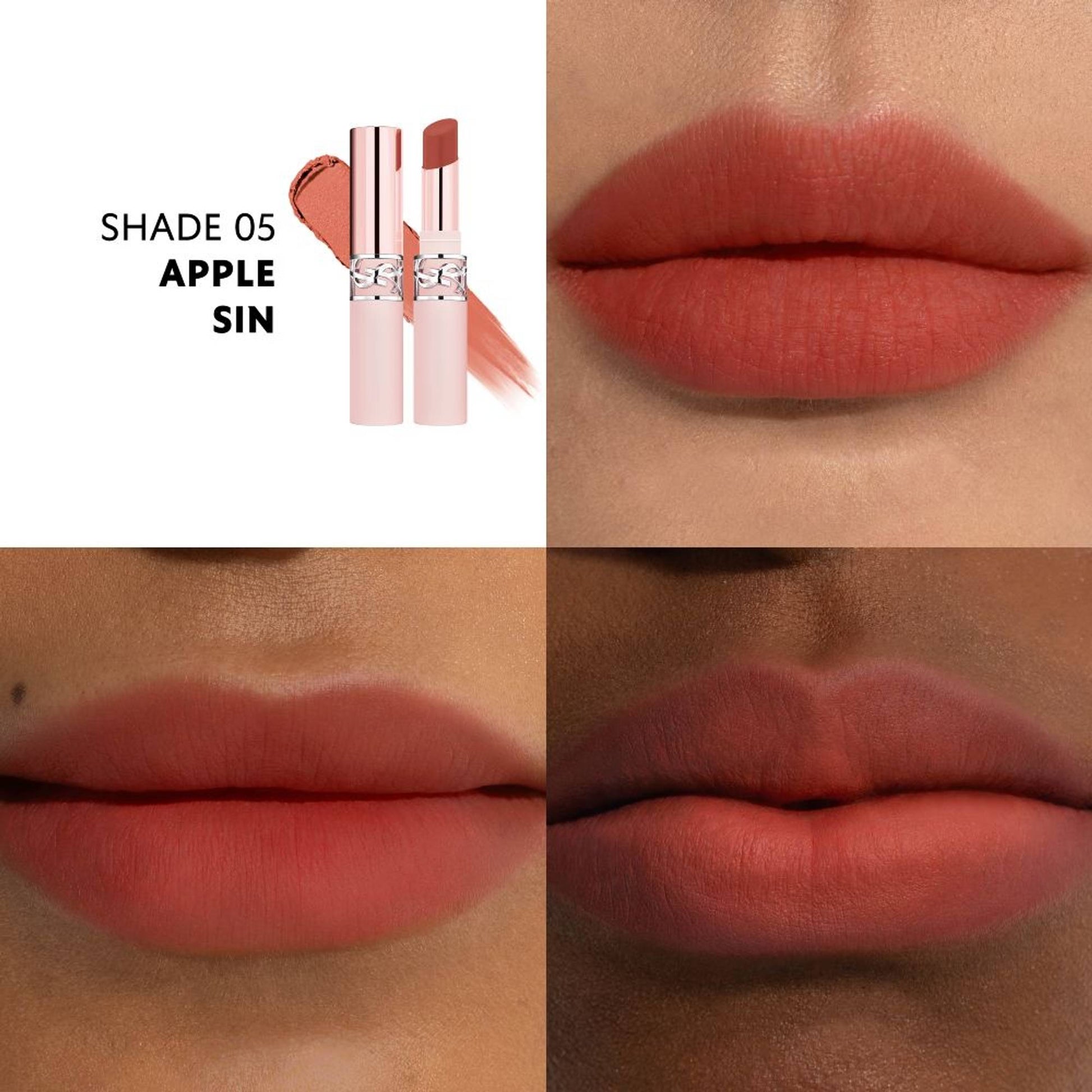 Yves Saint Laurent Lovenude Lip Blusher Soft Blurring Matte Lipstick - 05 Apple Sin
