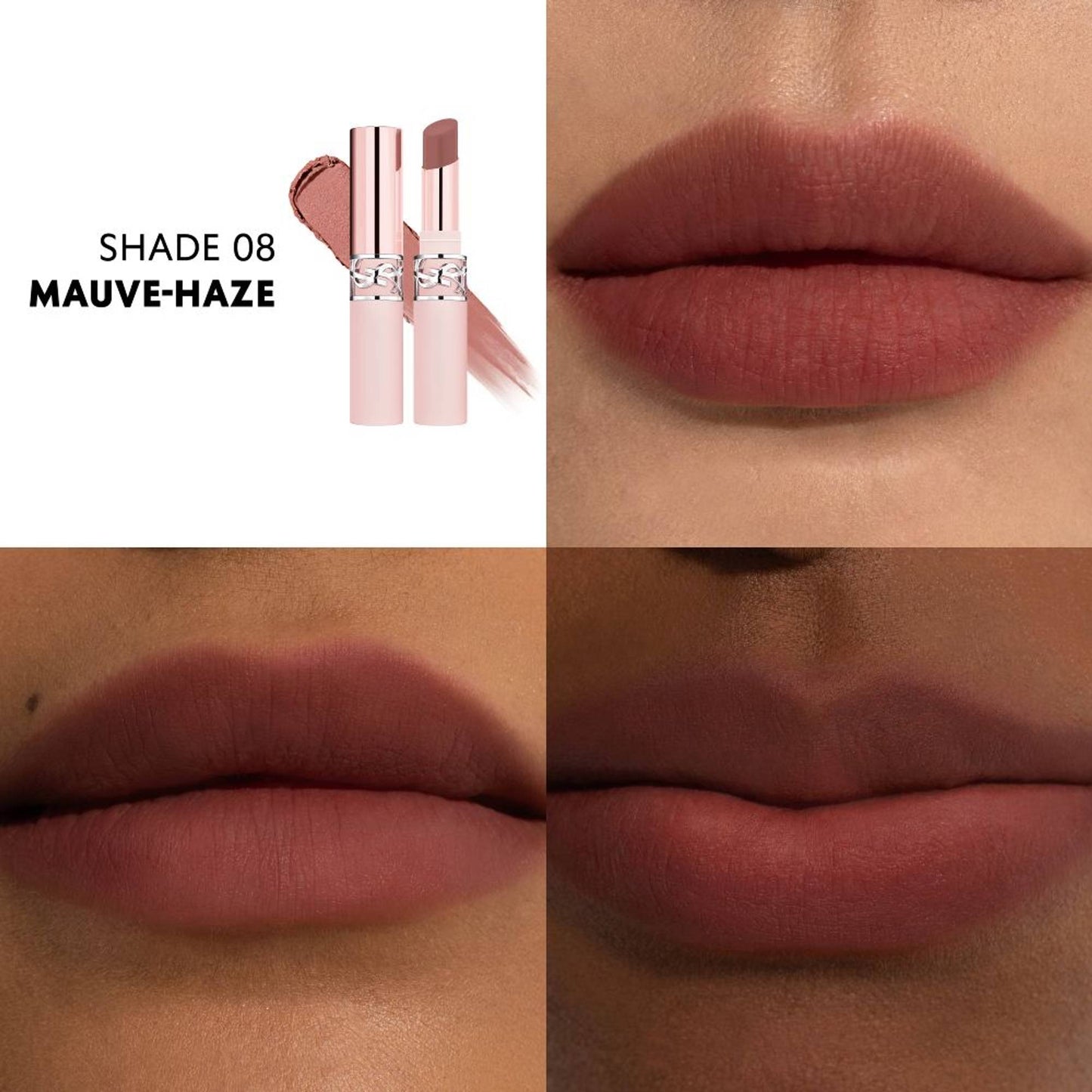 Yves Saint Laurent Lovenude Lip Blusher Soft Blurring Matte Lipstick - 08 Mauve Haze