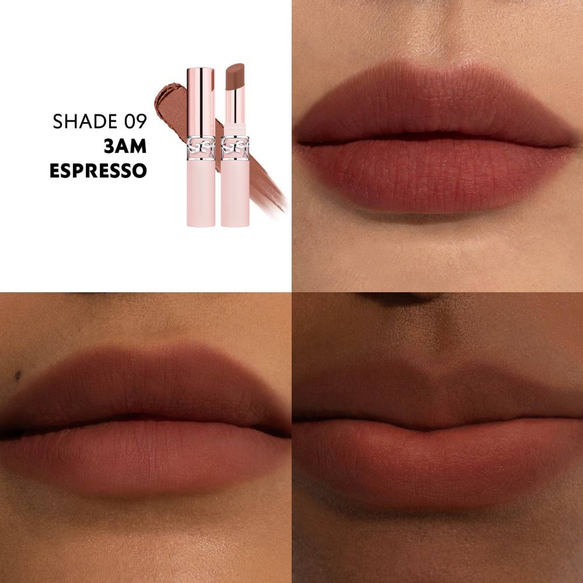 Yves Saint Laurent Lovenude Lip Blusher Soft Blurring Matte Lipstick - 09 3Am Espresso