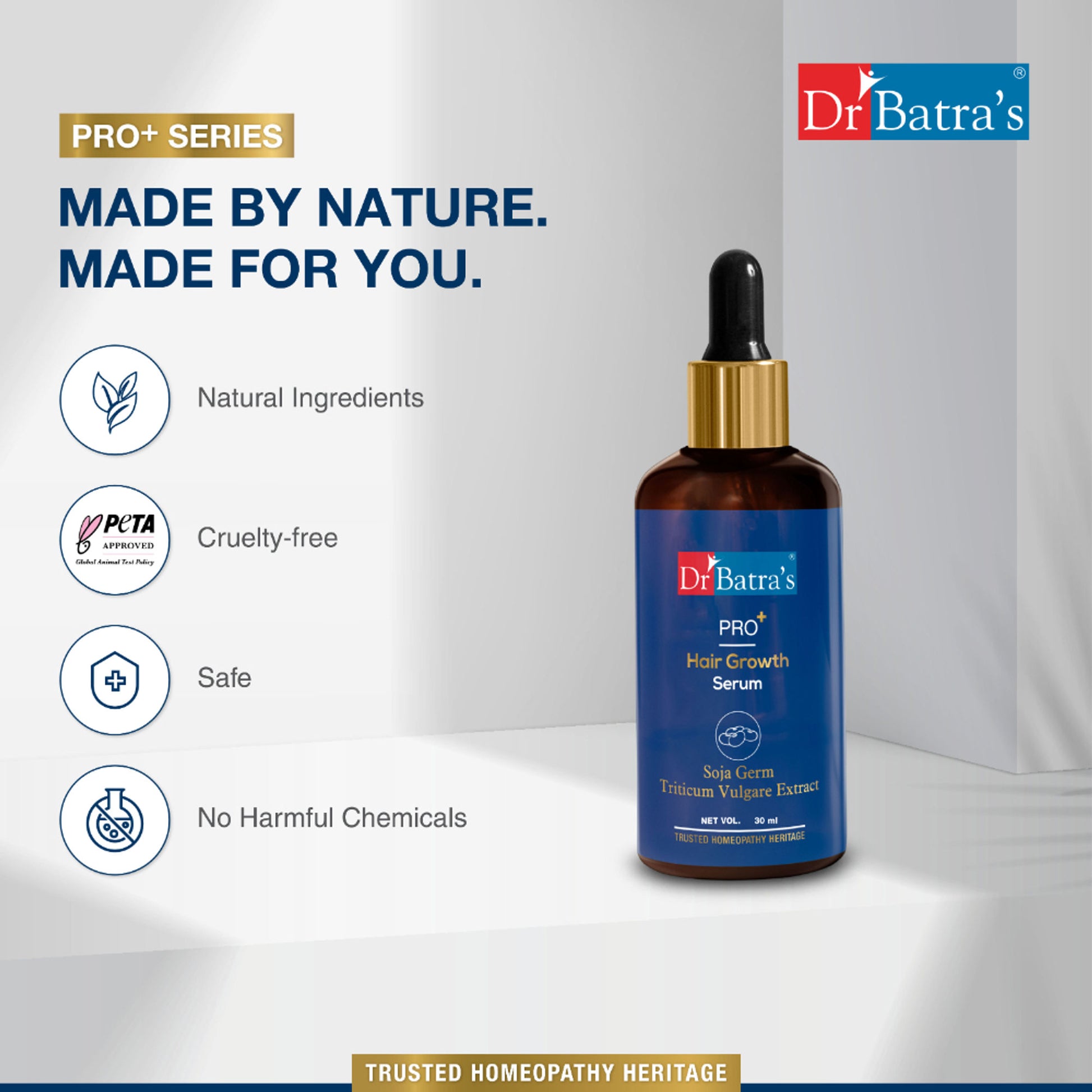 Dr.Batra's Sojal Germ Triticum Vulgare Extract Pro+ Hair Growth Serum
