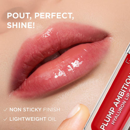 L'Oreal Paris Plump Ambition Hyaluron Lip Oil for fuller, bouncier lips - 380 Rouge In Love