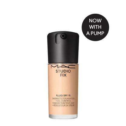 M.A.C Studio Fix Fluid SPF 15 Soft Matte Foundation With Hyaluronic Acid - NC 16