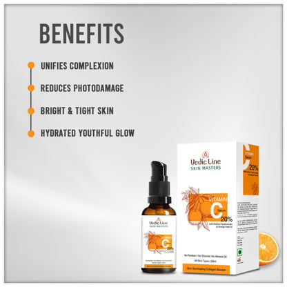 Vedic Line Skin Masters Vitamin C Serum 20%