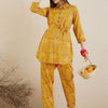 Dhiyona IE Mustard Printed Tunic With Trousers