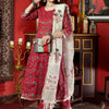 Dhiyona SN Women's Pink Floral Printed Mirror Work Pure Cotton A-Line Kurta Set