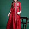 Dhiyona IE Ethnic Motifs Embroidered Empire Kurta with Trousers